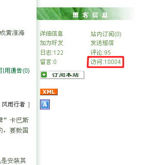 热烈庆祝博客访问量过万